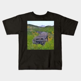 Abandoned Railroad Tracks Kids T-Shirt